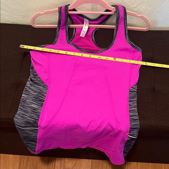 #1555**Purple and Black Athletic Tank Top - Picture 4 of 5